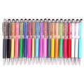 Hot-sale 2 in 1 Stylus Crystal Aluminum Metal Ballpoint Pen Gem Fills Crystal Stylus Ball Pen With Customize Logo